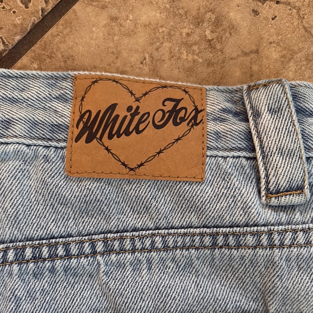 White Fox Boutique jean Skirt